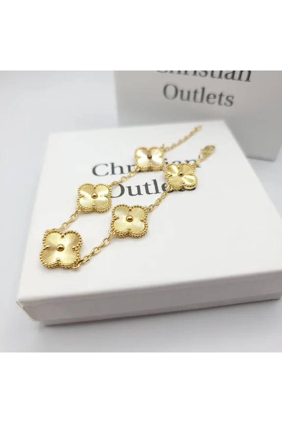 Pulseras de Trebol de Plata 925 Autentica Ajustables Disponibles en Negro, Dorado, Rosa, Verde y Mas