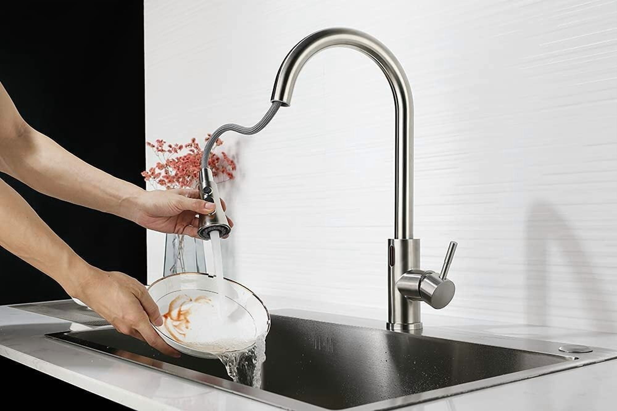 Pulverizador abatible de acero inoxidable Touch Kitchen Faucet