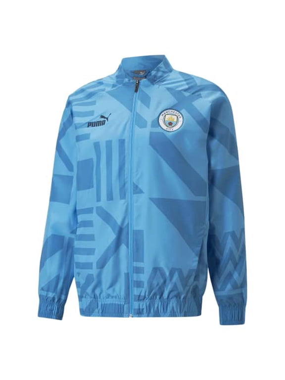 2022-23 Manchester City Pre-Match Jacket - Light Blue S