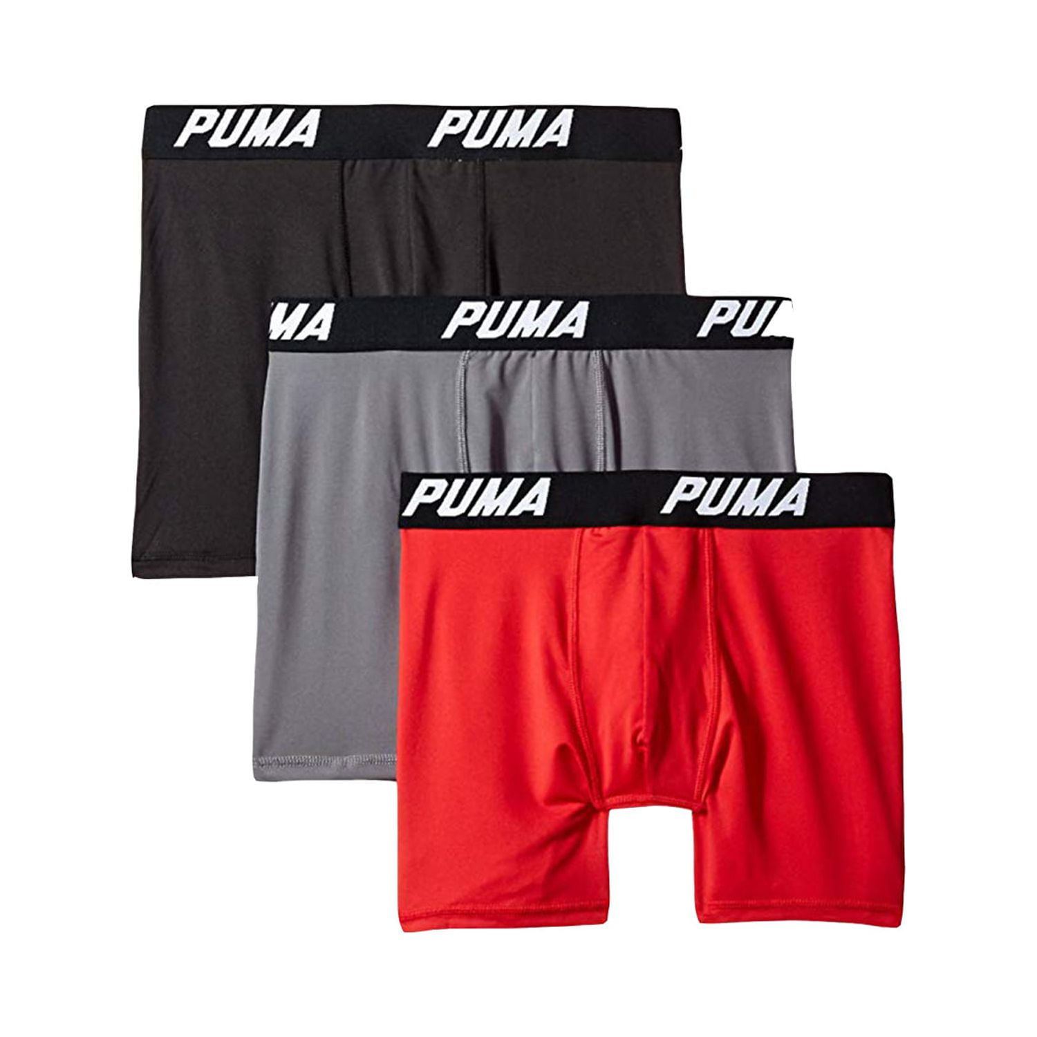 Calzoncillos de boxer Puma 2 Pack Basic Boxers Red/ Black