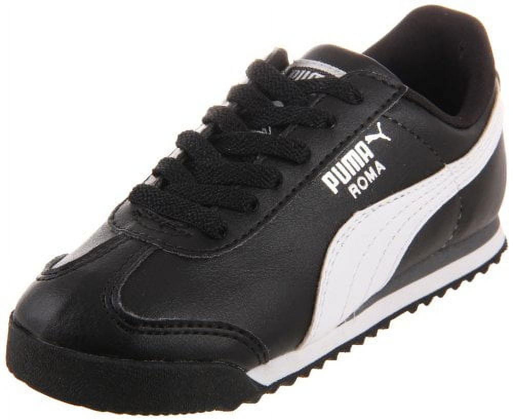 Puma 354260-01: Roma Basic Kids Toddler Black/White Sneaker (9 M