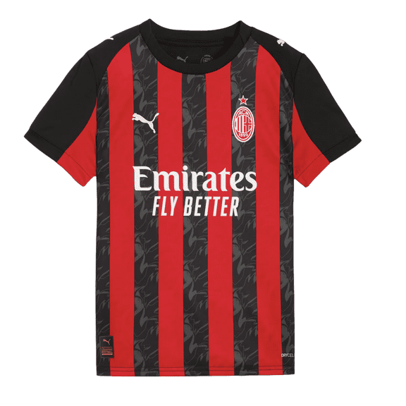 Puma AC Milan Home Youth Soccer Jersey 25/26 (YS)