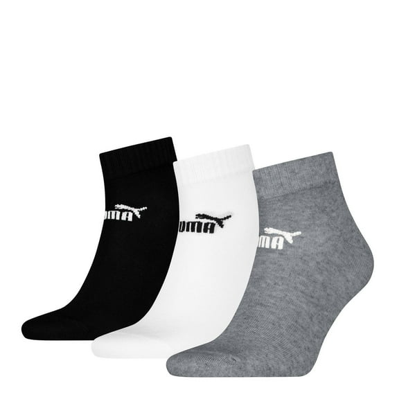 Puma Adult Quarter Ankle Socks (Pack of 3)