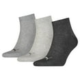 thumbnail image 1 of Puma  Adult Quarter Training Ankle Socks (Pack of 3), 1 of 4