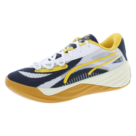 Puma All Pro Nitro Black Fives Mens Shoes Size 9.5, Color: Navy