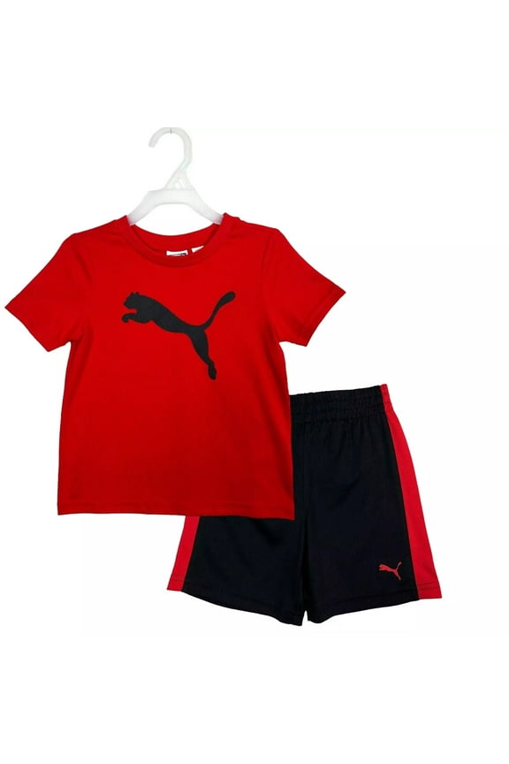 Baby Boys T- Shirt & Shorts Set Size 24 Months Black/Red Summer Outfit