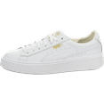 thumbnail image 1 of Puma Basket Platform Core Women's Shoes Puma White/Gold 364040-04, 1 of 6