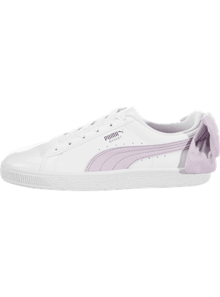 Puma basket bow white hot sale