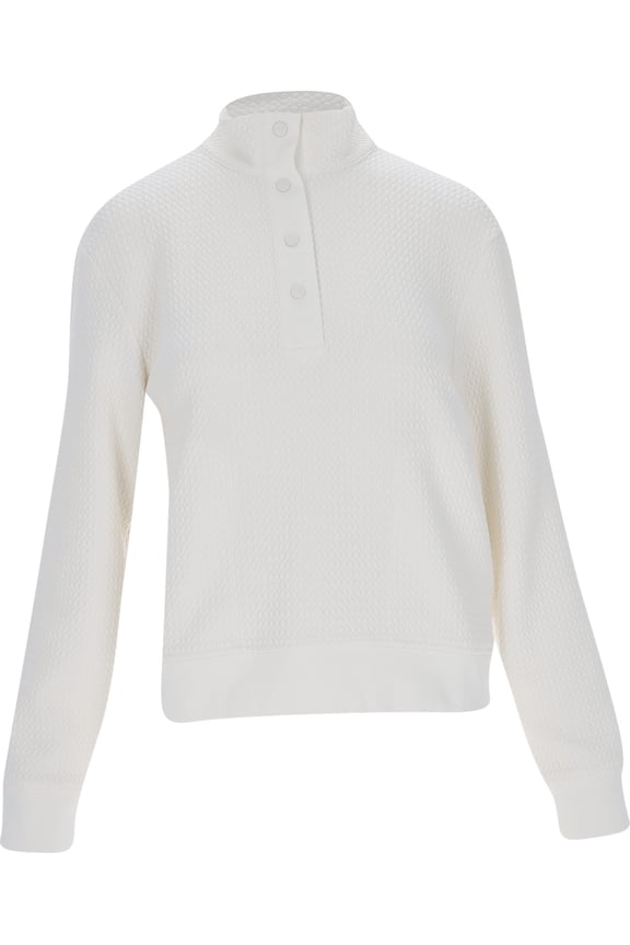 Boulder Half Snap Warm White Outerwear Women S