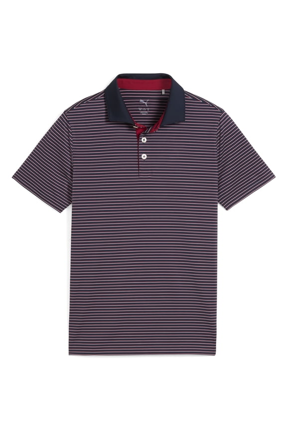 Boys Mattr Stripe Deep Navy Shirt Junior XS