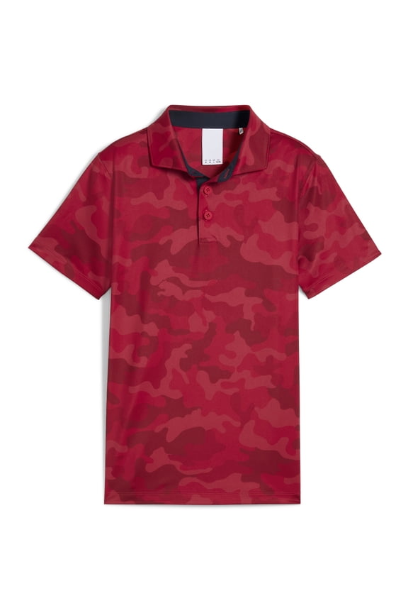 Boys Puma x Volition Camo Strong Red Shirt Junior L