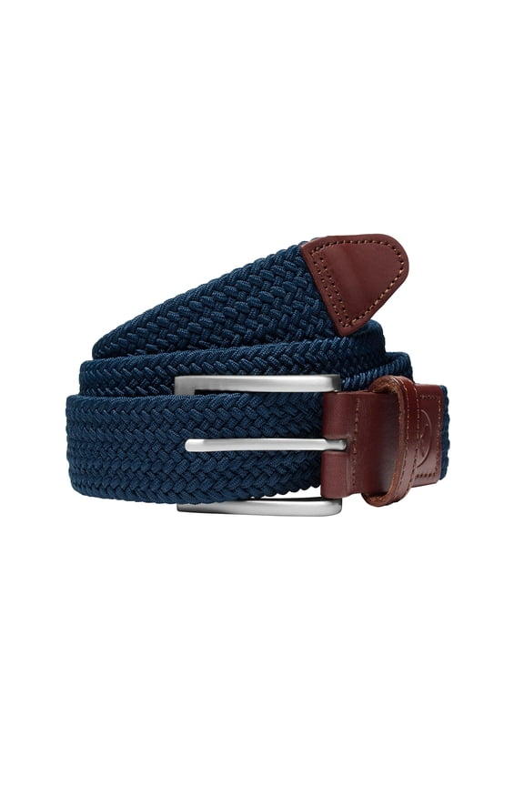 Braided Weave Deep Navy Belt Men