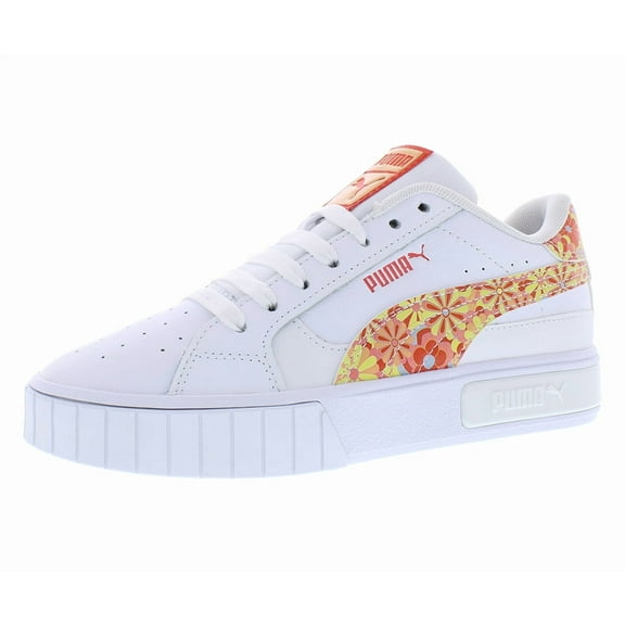 Puma Cali Star Flower GS Girls Shoes Size 6, Color: Puma White/Warm Earth