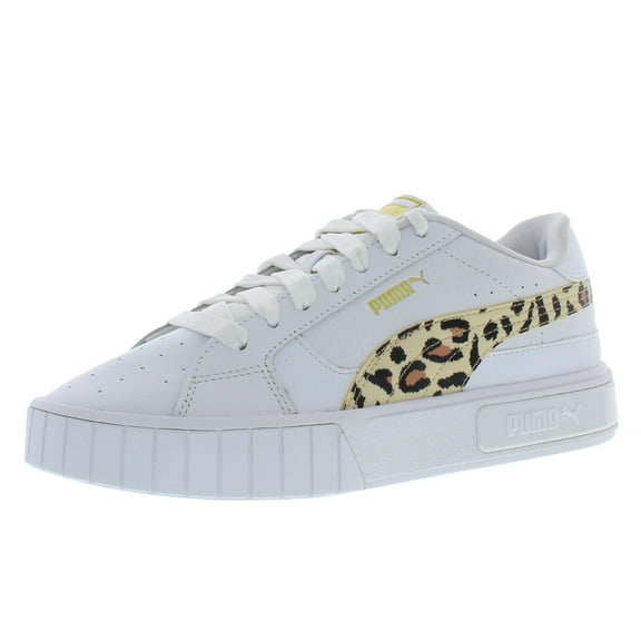 Puma Cali Star Leo Womens Shoes Size 9, Color: White/Summer Melon/Pheasant