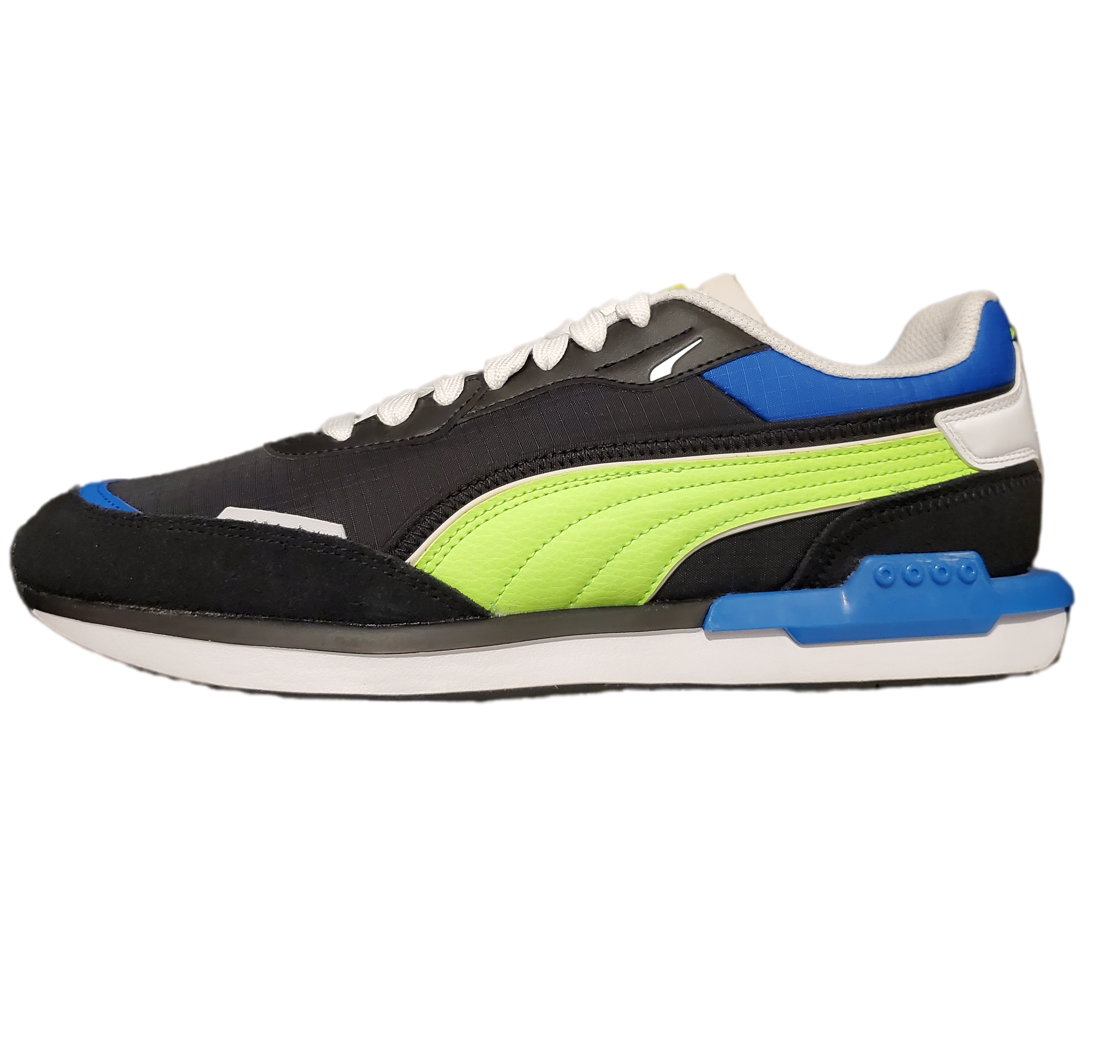 Puma City Rider Black Green Blue Mens Size 11 Sneaker Athletic Shoes ...