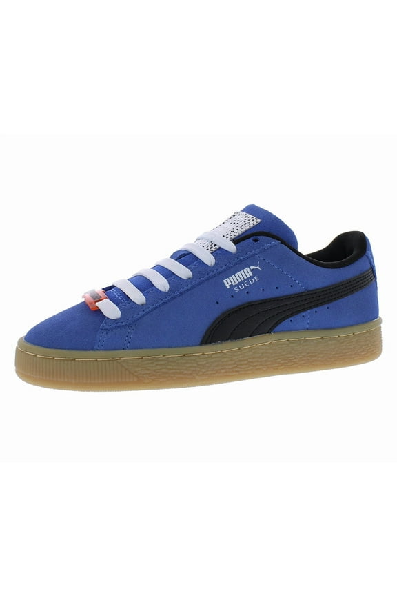 Classic Gen Suede GS Boys Shoes Size 4.5, Color: Royal Sapphire/Puma Black