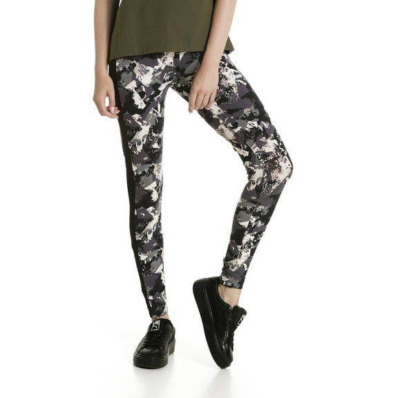 Puma Classics All Over Print Archive Logo Women's Leggings Black 573575-01