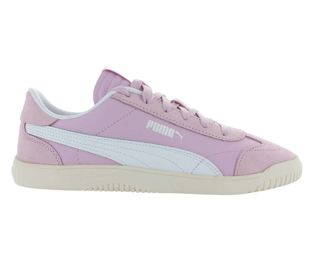 Club 5v5 Suede Womens Shoes Size 6, Color: Grape Mist/Puma White