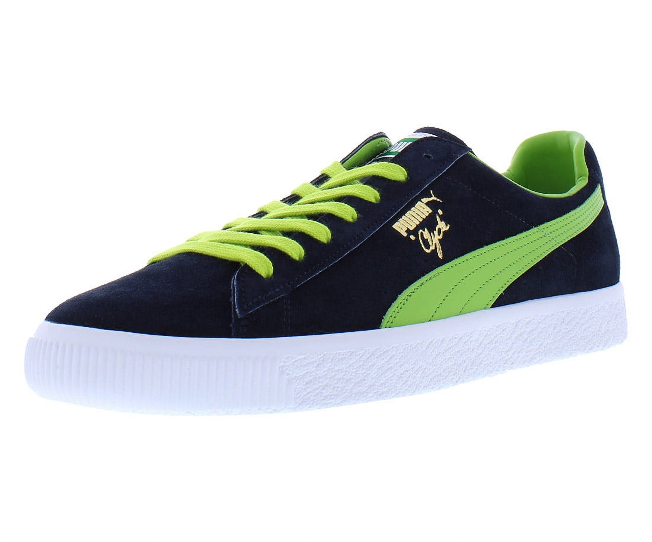 Puma Clyde Clydezilla Mij Mens Shoes Size 10.5, Color: Navy/Lime 