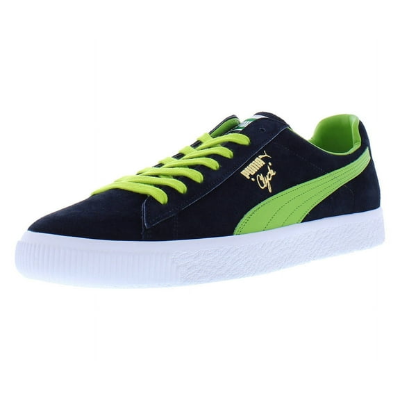 Puma Clyde Clydezilla Mij Mens Shoes Size 8, Color: Navy/Lime Smash
