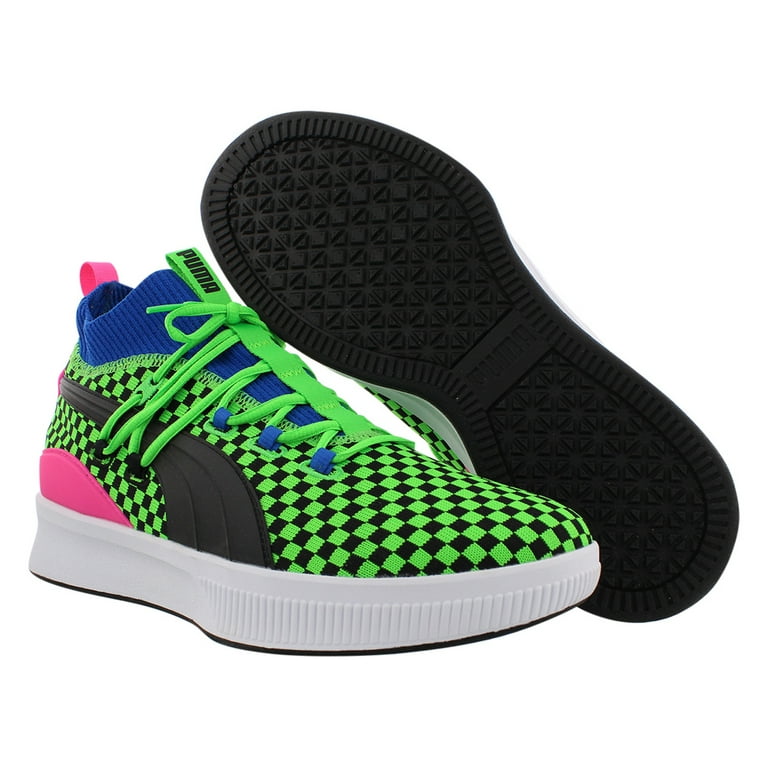 Puma clyde court fluro green cheap