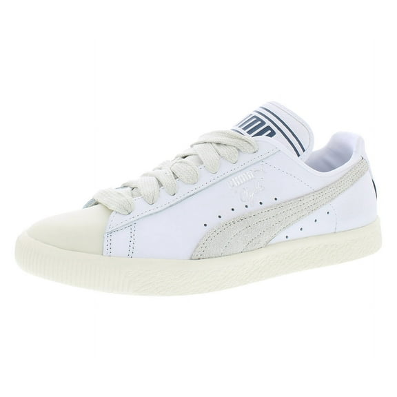 Puma Clyde Q3 Rhuigi Mens Shoes Size 10, Color: Pristine/Sedate Gray/Puma White