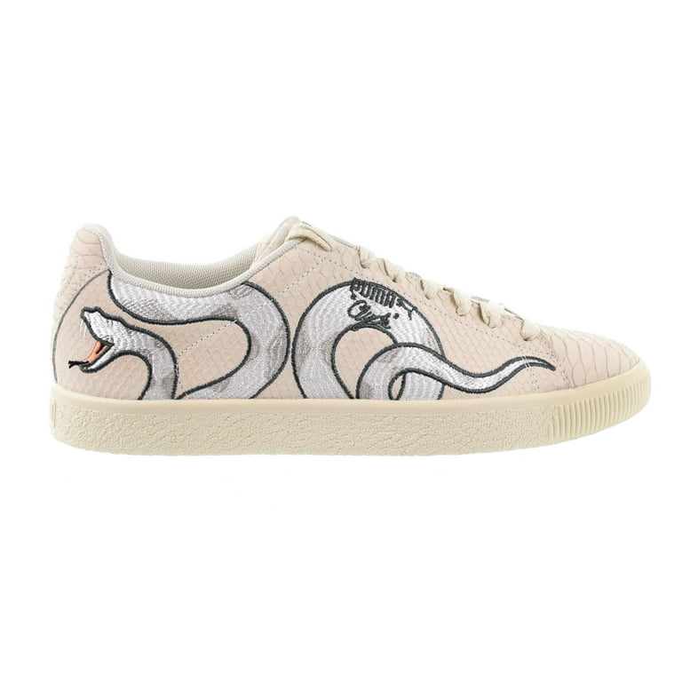 Puma Cylde Snake Embroidery Men s Shoes Whisper White Grey Violet