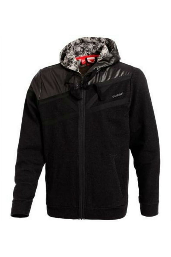 Ducati Hooded Sweat Jacket Black Size XLarge