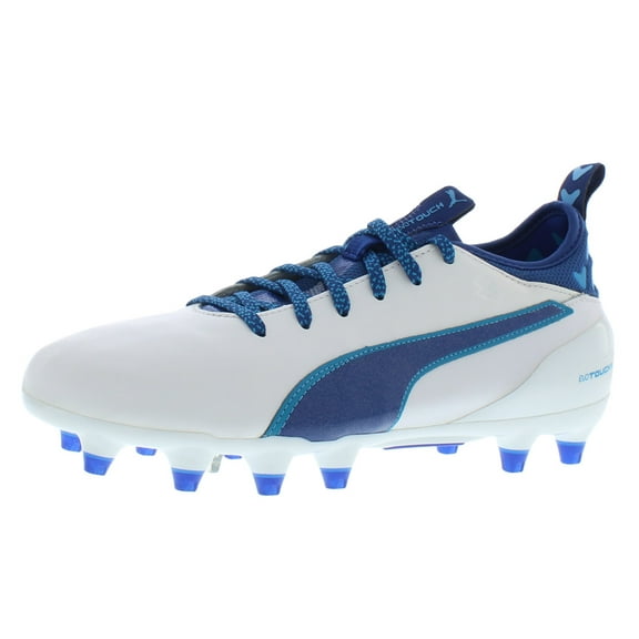 Puma Evotouch 1 Fg Mens Shoes Size 6, Color: White/Blue