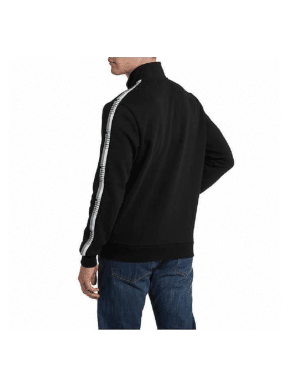 Fleece Track Jacket, Black, Medium