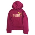 thumbnail image 1 of Puma Girls Hot Pink Fleece Fuchsia Athletic Hoodie Sweatshirt Medium (10), 1 of 2
