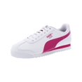 thumbnail image 1 of Puma Girls Roma Basic Jr Faux Leather Sneakers Pink 5.5 Medium (B,M) Big Kid, 1 of 2