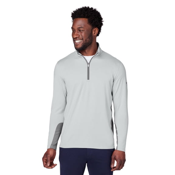 PUMA Golf Men's Gamer 1/4-Zip Performance Pullover, 3X-Large Hi Rise Gray -
