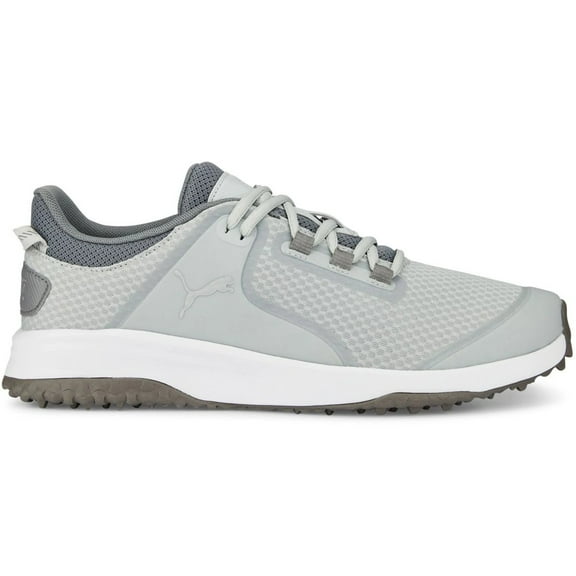 Puma Golf Men's Fusion Grip Spikeless Shoe,  8.5 Medium Gray/Silver/Quiet Shade -