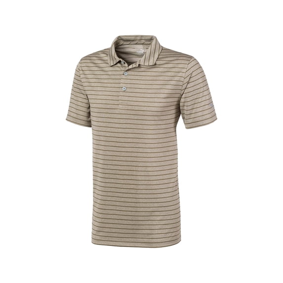 Puma Golf Men's Rotation Stripe Polo Golf Shirt, Large Deep Lichen Green -