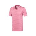 thumbnail image 1 of Puma Golf Men's Rotation Stripe Polo Golf Shirt, Medium Rapture Rose -, 1 of 1