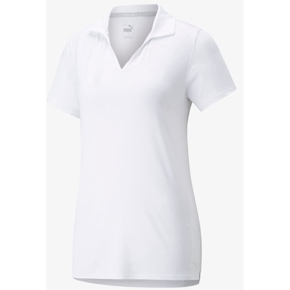 Puma Golf Women's Standard Cloudspun Coast Polo, Bright White, X-Large
