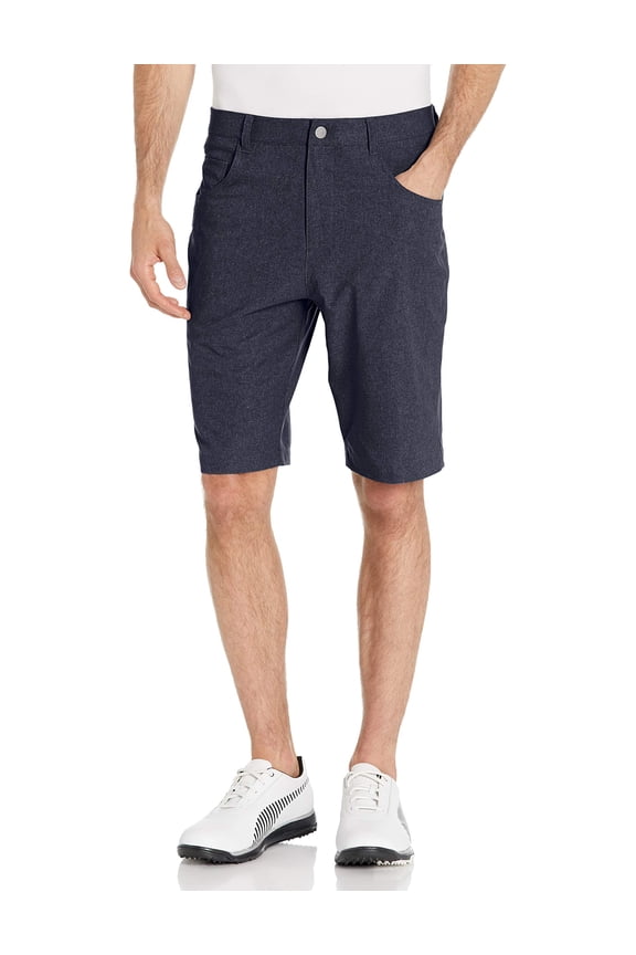 Heather 6 Pocket Short Peacoat 30"