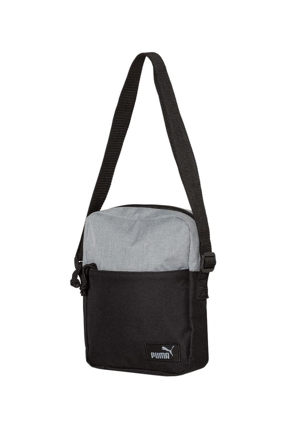 - Crossover Bag - PSC1044 - Heather Light Grey/ Black - Size: One Size