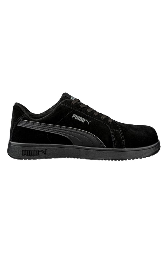 Iconic Suede Low EH Black / Black / Black  640345 Women's Size 10