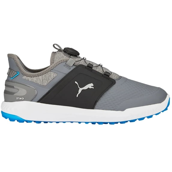 PUMA Men's Ignite Elevate Disc Spikeless Golf Shoe, 9.5 Medium Quiet Shade/Sil -