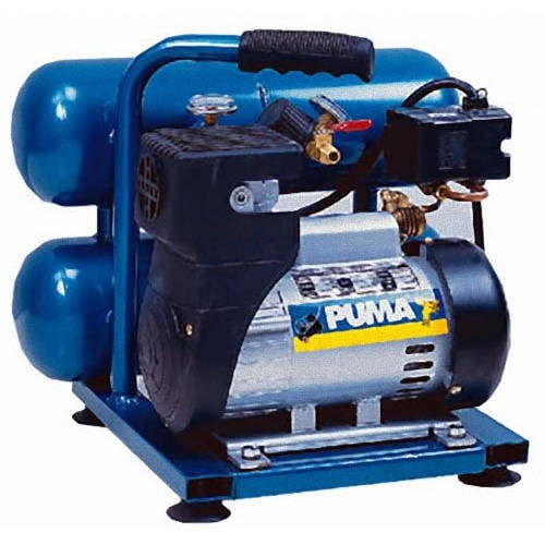 Puma Industries Air Compressor, LA5721, Single Stage Oil-Less Direct Drive Series, 1.0 HP Running, 135 Max PSI, 2 Gallons, 33 lbs
