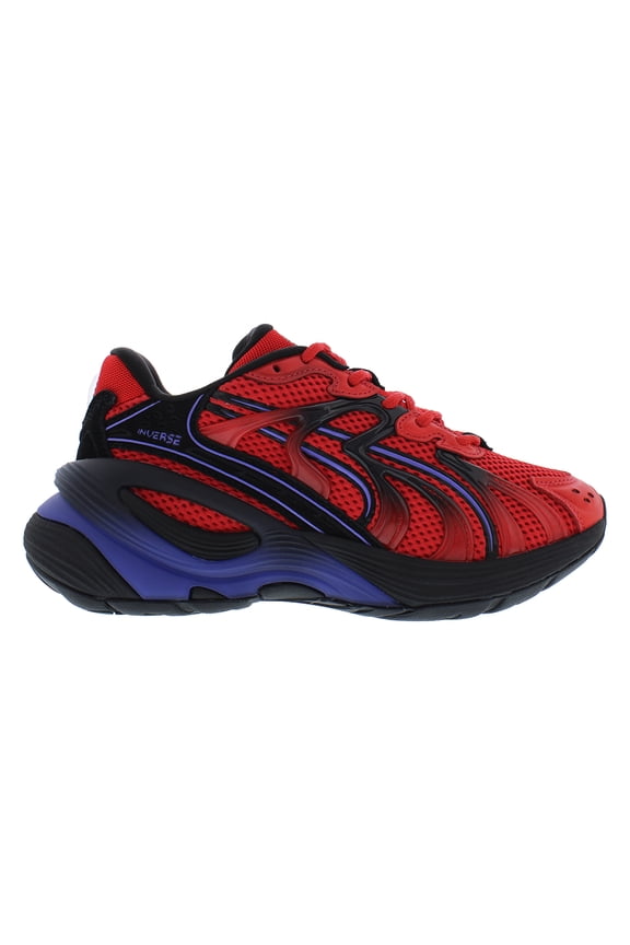 Inverse Rev GS Boys Shoes Size 5, Color: Red/Dark Amethyst/Black