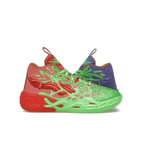 Puma Kid's LaMelo Ball MB.04 Teenage Mutant Ninja Turtles Raphael and Donatello Shoes, from StockX
