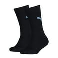 thumbnail image 1 of Puma Kids' Socks, 2-Pack - Easy Rider Junior, Basic Socks, Logo, Plain Blue 39-42 (6-8 Uk), 1 of 1