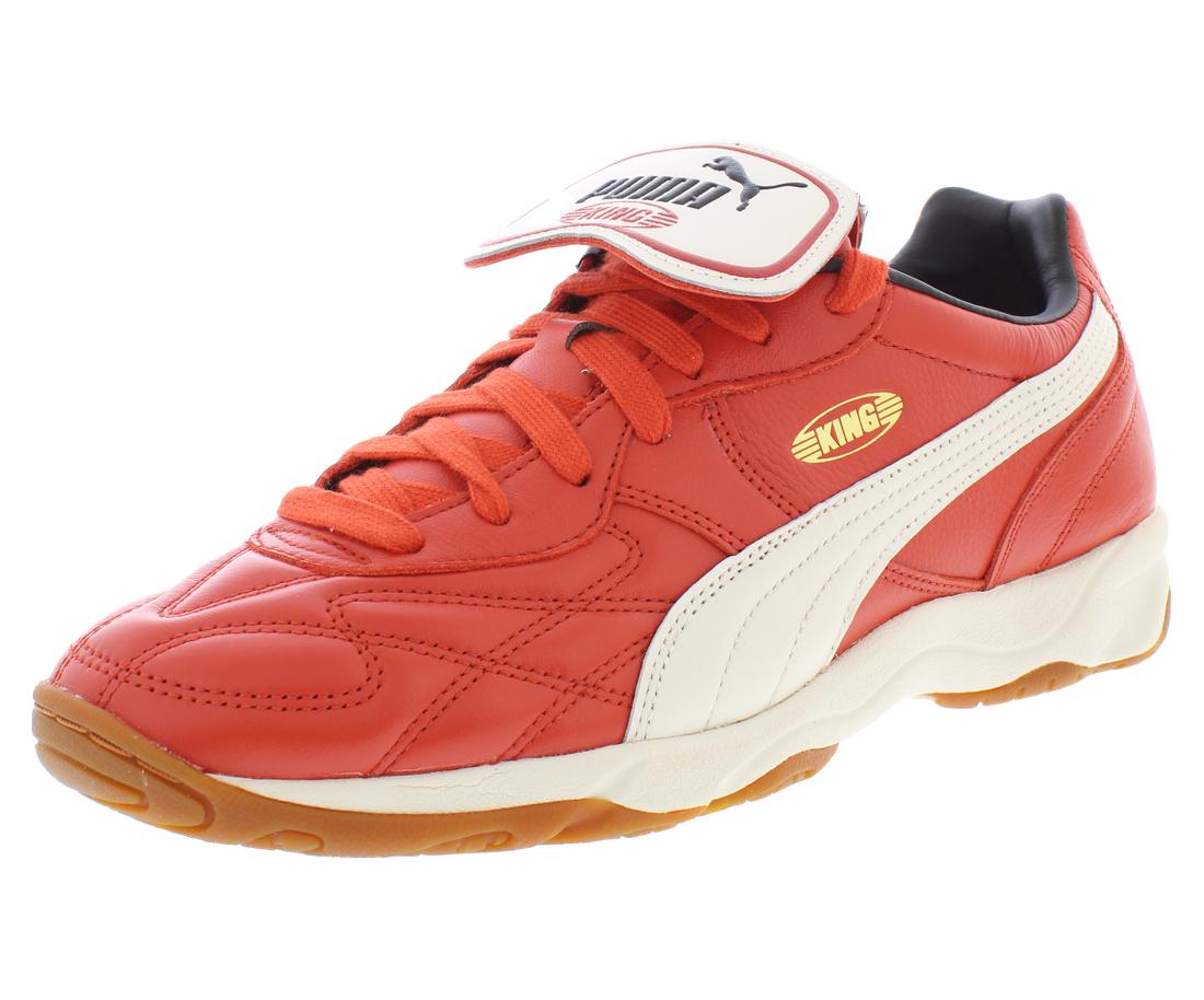 Zapatos King Indoor para Hombre Talla 10.5, Color: Rojo Fuego/Marfil Escarchado