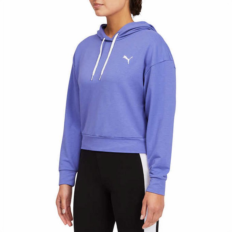 Puma Ladies' Lightweight Hoodie (Hazy Blue, Medium) 