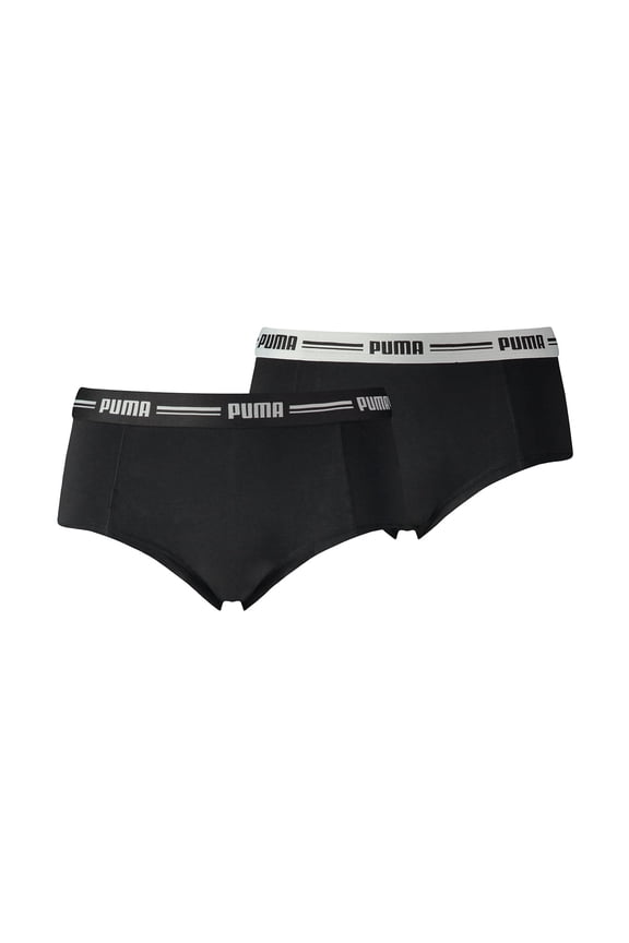 Ladies Mini Shorts - Iconic, Soft Cotton Modal Stretch, Pack Of 2 Black Xs (X-Small)