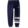 thumbnail image 1 of Puma Little Girls Juniors Glitter Logo Fleece Jogger Ankle-Length Sweat Pants Leggings (Glitter Logo-Navy, Size Medium), 1 of 1