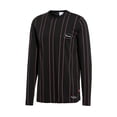 thumbnail image 1 of Puma Local 91074 Mens Long Sleeve Striped Crewneck T-Shirt (Medium, Black), 1 of 2
